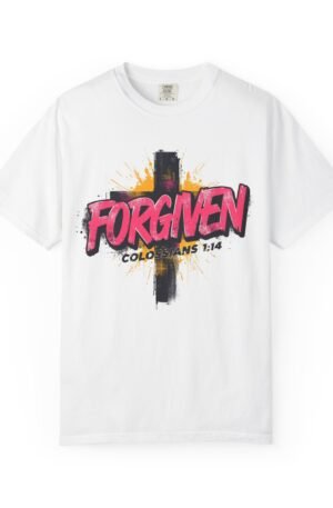 Forgiven T-Shirt - Faith-Based Apparel, Unisex Christian Tee, Youth and Adult Sizes, Inspirational Gift for Church, Easter, Baptism