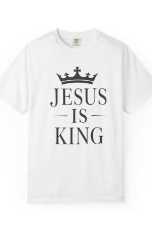 Jesus Is King T-Shirt — Faith-Based Christian Tee with Crown Design